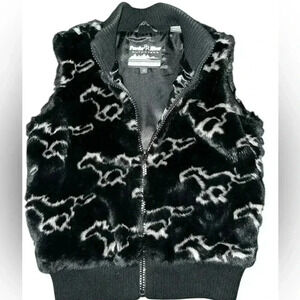 Powder River Outfitters by Panhandle Slim size medium black zip vest